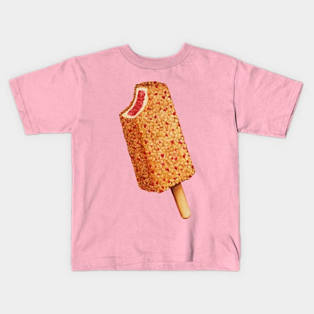 Strawberry Shortcake Popsicle Kids T-Shirt by KellyGilleran